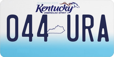KY license plate 044URA