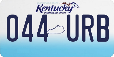 KY license plate 044URB