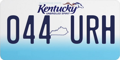 KY license plate 044URH