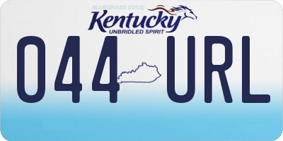 KY license plate 044URL