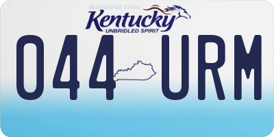 KY license plate 044URM