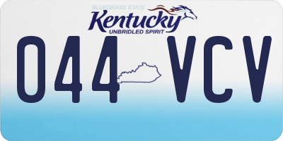 KY license plate 044VCV