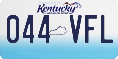 KY license plate 044VFL