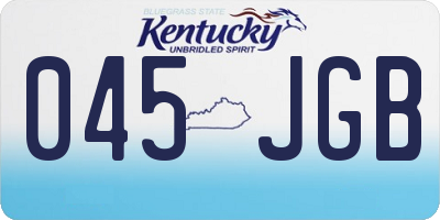 KY license plate 045JGB
