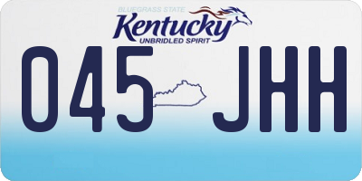 KY license plate 045JHH