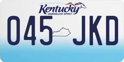 KY license plate 045JKD