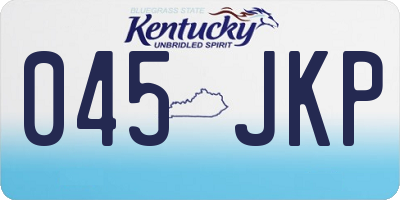 KY license plate 045JKP