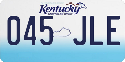 KY license plate 045JLE