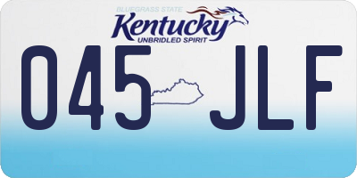 KY license plate 045JLF