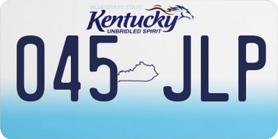 KY license plate 045JLP