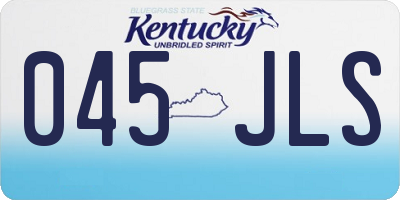 KY license plate 045JLS