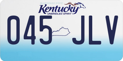 KY license plate 045JLV