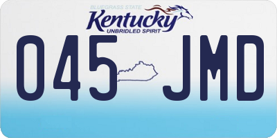 KY license plate 045JMD