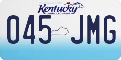 KY license plate 045JMG
