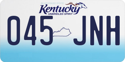 KY license plate 045JNH