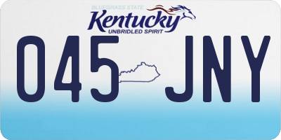 KY license plate 045JNY