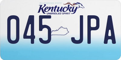 KY license plate 045JPA