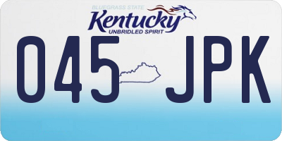 KY license plate 045JPK