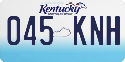 KY license plate 045KNH