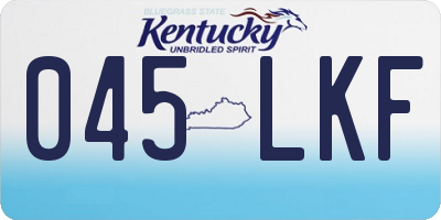KY license plate 045LKF
