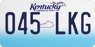 KY license plate 045LKG