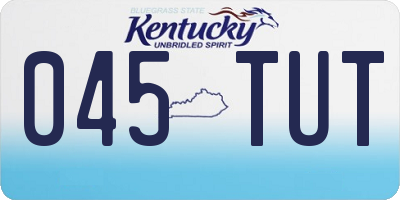 KY license plate 045TUT