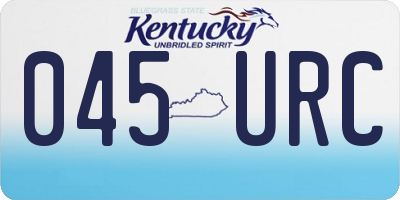 KY license plate 045URC
