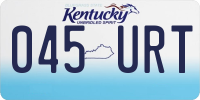 KY license plate 045URT