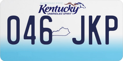 KY license plate 046JKP