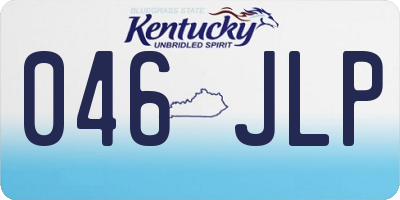 KY license plate 046JLP