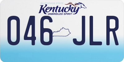 KY license plate 046JLR