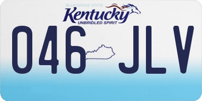 KY license plate 046JLV