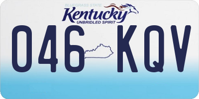 KY license plate 046KQV