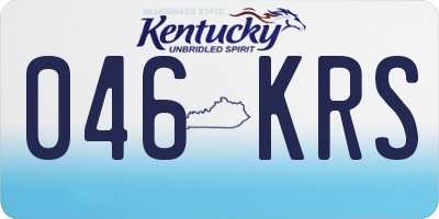 KY license plate 046KRS