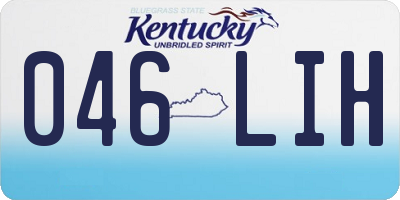 KY license plate 046LIH