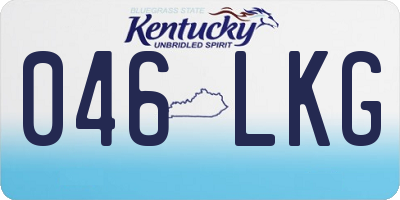 KY license plate 046LKG