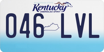 KY license plate 046LVL