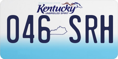 KY license plate 046SRH