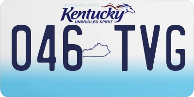 KY license plate 046TVG