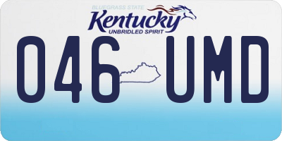 KY license plate 046UMD