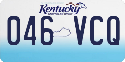 KY license plate 046VCQ