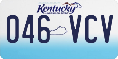 KY license plate 046VCV