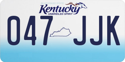KY license plate 047JJK