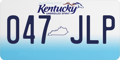 KY license plate 047JLP