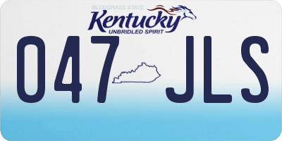 KY license plate 047JLS