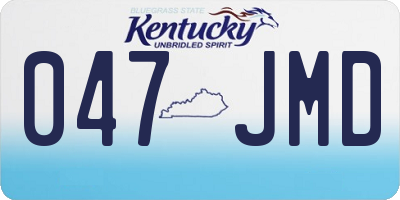 KY license plate 047JMD