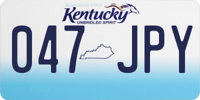 KY license plate 047JPY