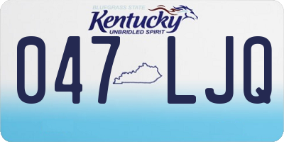 KY license plate 047LJQ