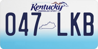 KY license plate 047LKB