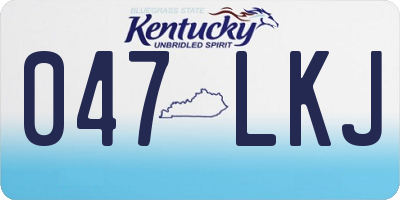 KY license plate 047LKJ